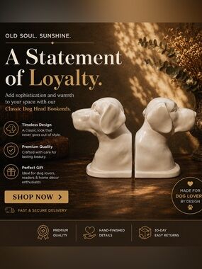 Haeger Ceramic Labrador Retriever Bookends
